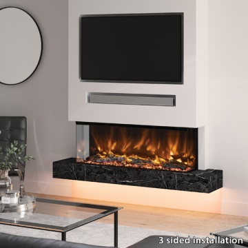 Elgin & Hall Pryzm Arteon 1250 3 Sided Electric Fire